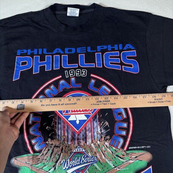 Vintage Philadelphia Phillies "Volcano" 1993 T-Shirt MLB Baseball Size M Starter - Picture 7 of 8